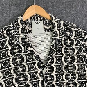 OAS Net Shirt Men 2XL Hypnotise Cuba Camp Casual Beach Knit Huckberry Preppy